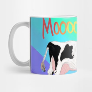 Move Im Gay cow Rainbow Mug